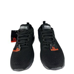 RBX Womens Athletic Sneakers Black Size 10 Wide Knit Walking Shoes